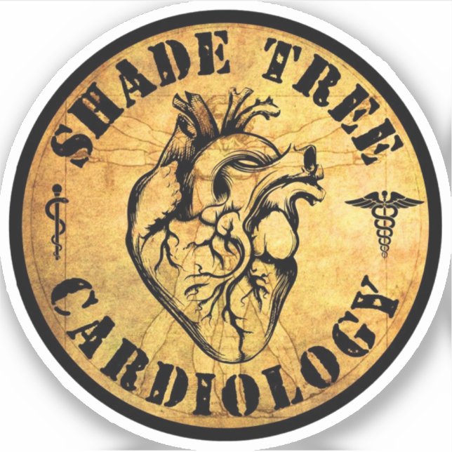ShadeTree Cardiology Vinyl Sticker/Decal Sticker (Front)