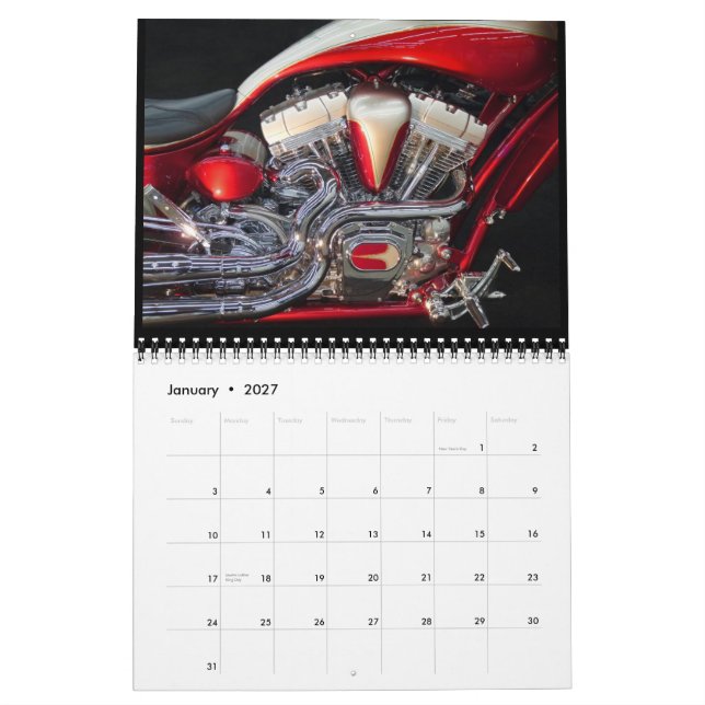 Shadley Show Case 2014 Calendar (Jan 2027)