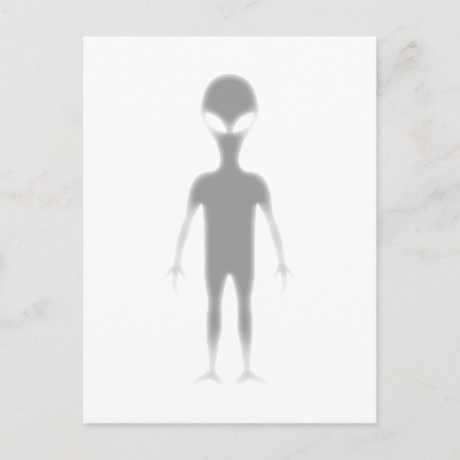 Shadow Alien Customizable printed background color Postcard (Front)