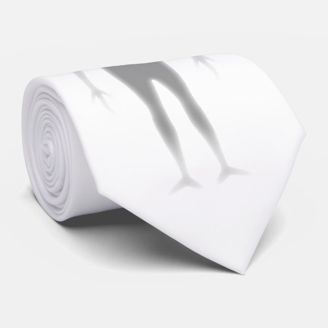 Shadow Alien Customizable printed background color Tie (Rolled)