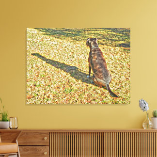 Shadow and his dog canvas art