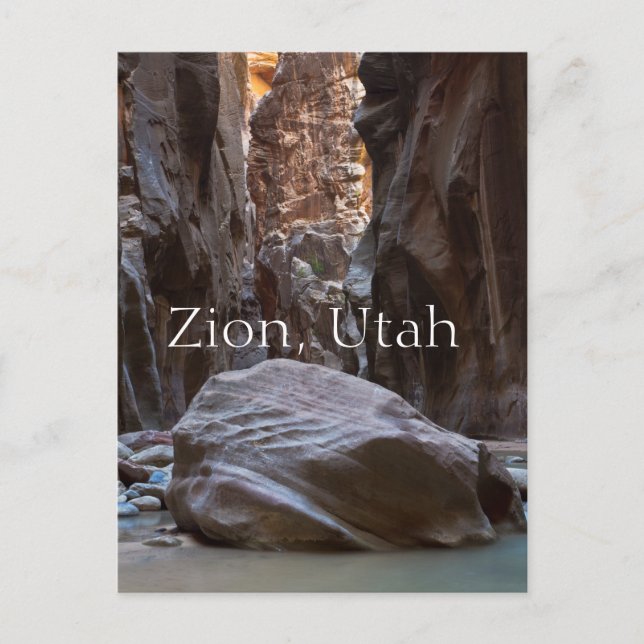 Shadow and light in the Narrows Postcard (Front)