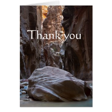 Shadow and light in the Narrows, Thank you Card Shadow and light in the Narrows, Thank you Card