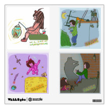 Shadow and Light - light switch wall stickers