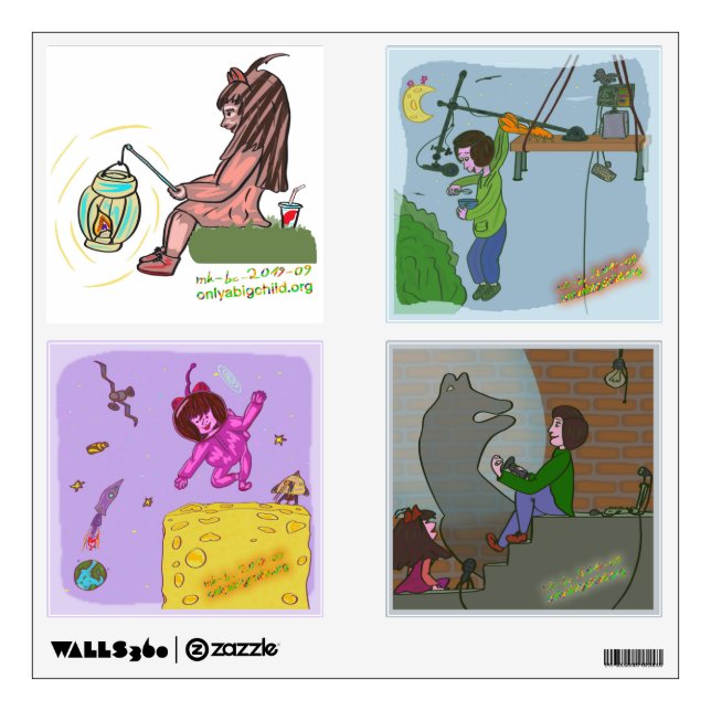 Shadow and Light - light switch wall stickers (Front)