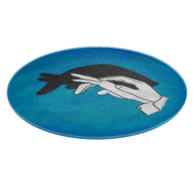 Shadow Anteater On Blue Cutting Board (Corner)