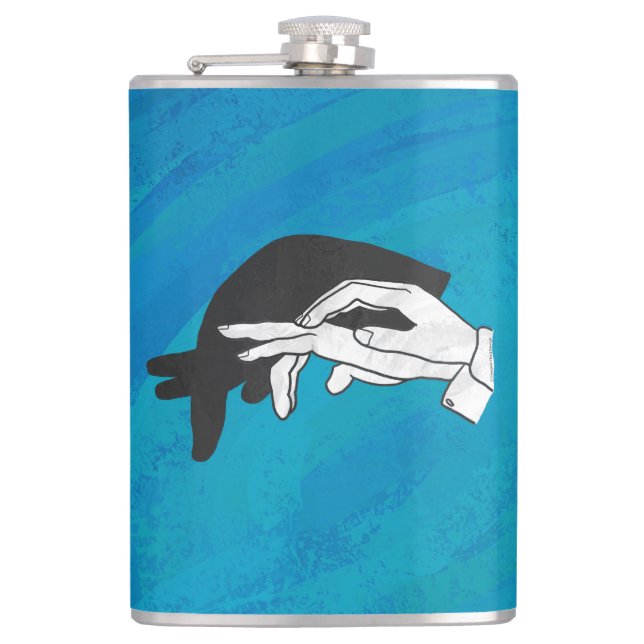 Shadow Anteater On Blue Flask (Front)