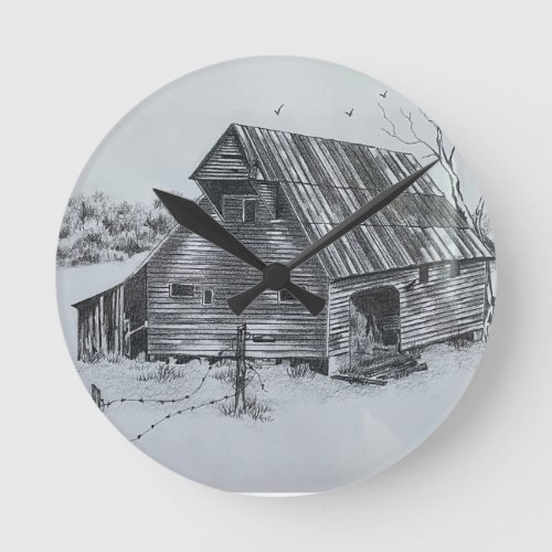 Shadow Barn Clock