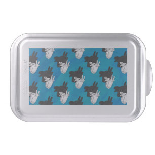 Shadow Billy Goat on Blue Cake Pan