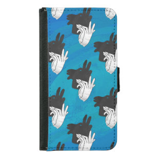Shadow Billy Goat on Blue Samsung Galaxy S5 Wallet Case