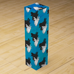 Shadow Billy Goat on Blue Wine Box