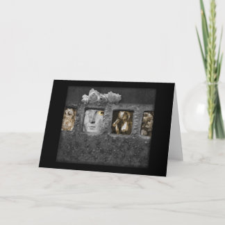 Shadow Box Digital Collage by A E Ivey Note Cards
