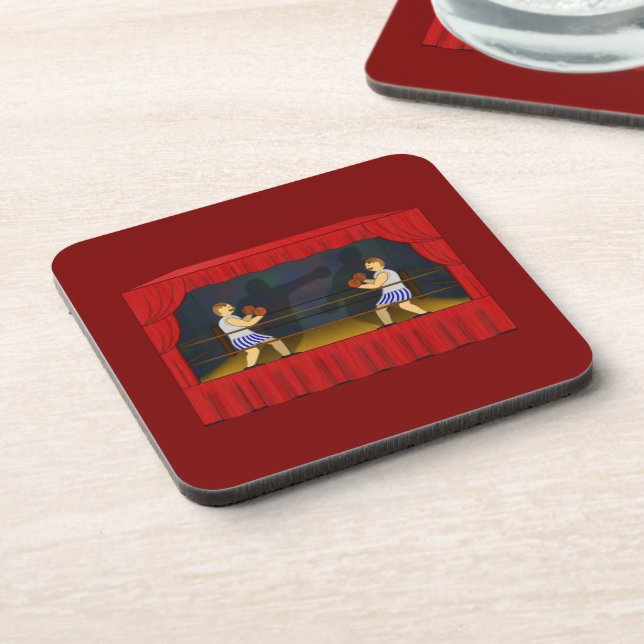 Shadow Box-ing -  Beverage Coaster (Left Side)