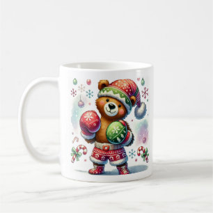 Shadow Boxing Holiday Bear Coffee Mug