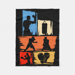 Shadow Boxing Punching Kickboxing G Gloves Boxer F Fleece Blanket