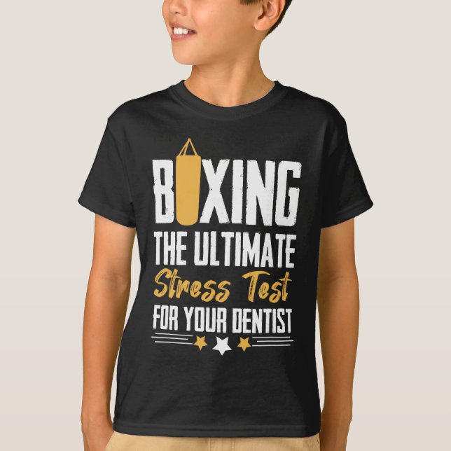 Shadow Boxing Punching Kickboxing G Gloves Boxer F T-Shirt (Front)
