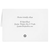 Shadow butterfly collage cards (Back Horizontal)