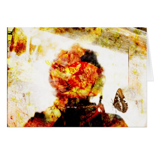 Shadow butterfly collage cards (Front Horizontal)
