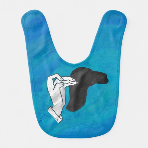 Shadow Camel On Blue Bib