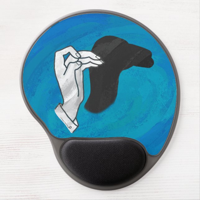 Shadow Camel On Blue Gel Mouse Pad (Front)