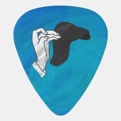 Shadow Camel on Blue Guitar Pick