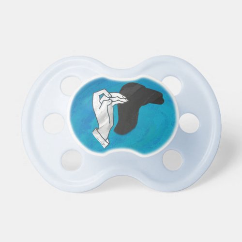 Shadow Camel On Blue Pacifier