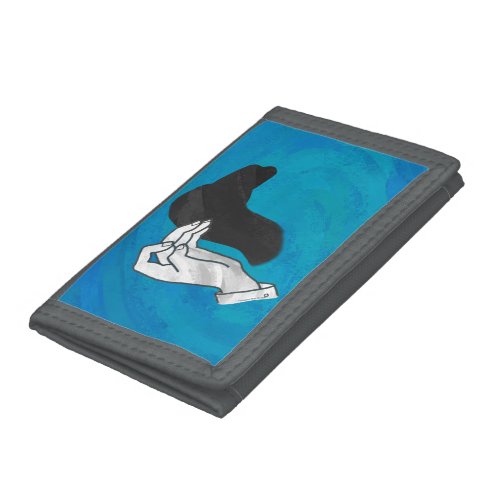 Shadow Camel On Blue Tri_fold Wallet