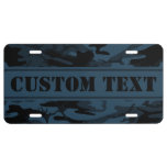 Shadow Camo Custom License Plate