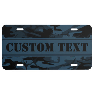 Shadow Camo Custom License Plate