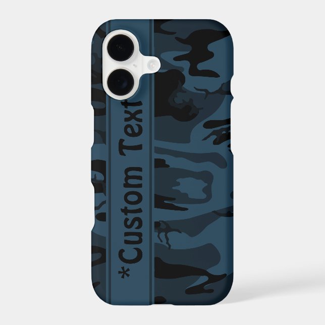 Shadow Camo w/ Custom Text Iphone Case (Back)