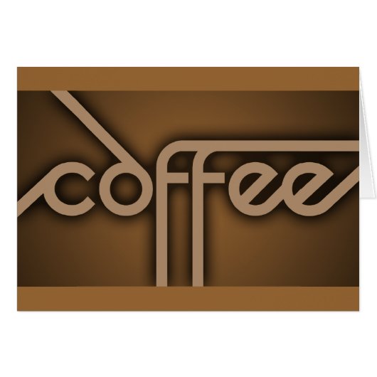 shadow COFFEE (color customizable) Cards (Front Horizontal)