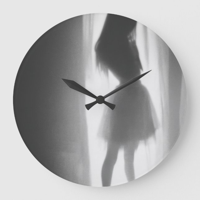 Shadow Dances by the Window Large Clock (Front)