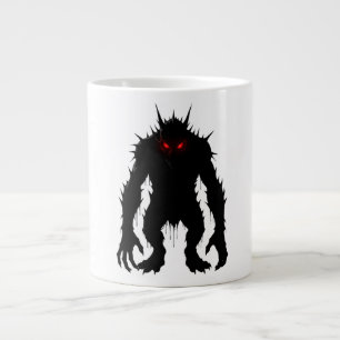 Shadow Demon Monster Red Eyes Horror gift Giant Coffee Mug