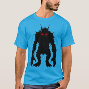 Shadow Demon Monster Red Eyes Horror gift T-Shirt