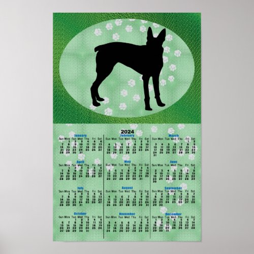 Shadow Dog McNab 2024 Calendar Poster
