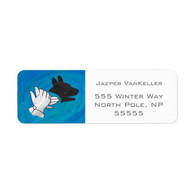 Shadow Dog On Blue Label (Front)