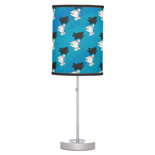 Shadow Dog On Blue Table Lamp