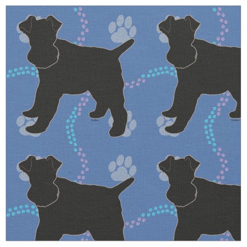 Shadow Dogs _ Wire Fox Terrier v2 Fabric