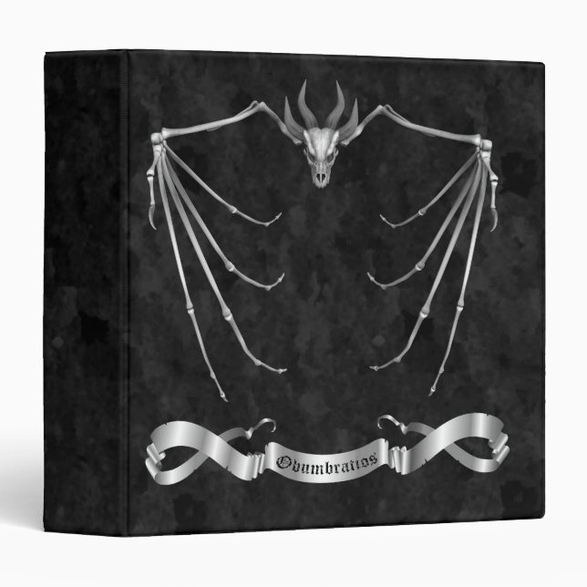 Shadow Dragon Occult Goth Binder (Front/Spine)