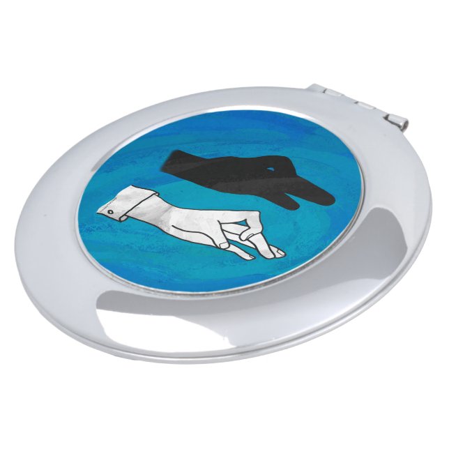 Shadow Duck On Blue Makeup Mirror (Turned)