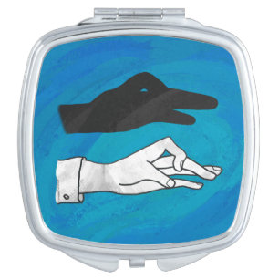 Shadow Duck On Blue Makeup Mirror