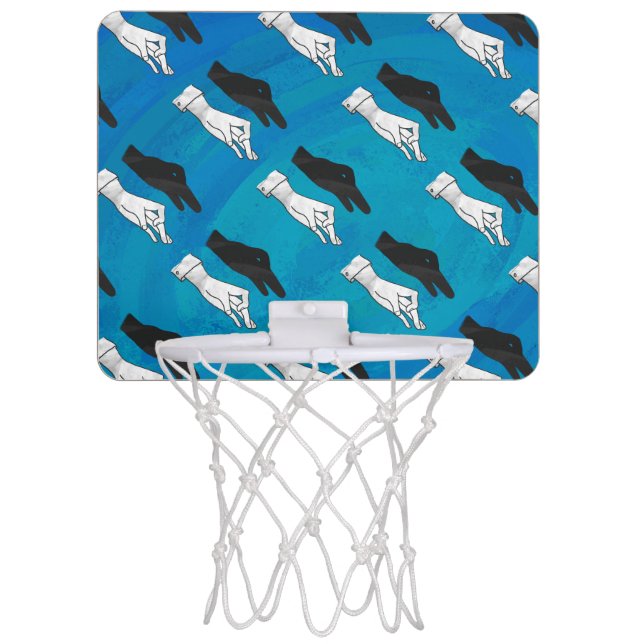 Shadow Duck on Blue Mini Basketball Hoop (Front)