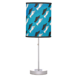 Shadow Duck On Blue Table Lamp