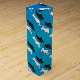 Shadow Duck on Blue Wine Gift Box