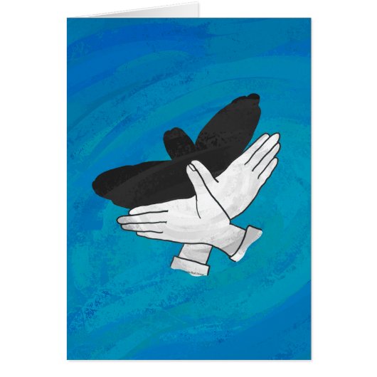 Shadow Eagle On Blue Cards (Front)