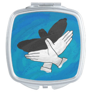 Shadow Eagle On Blue Mirror For Makeup