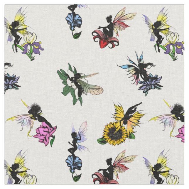 Shadow Fairies Fabric (Close Up)