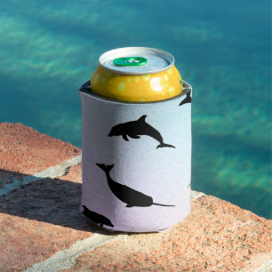 Shadow fish shark whale gradient colorful galaxy can cooler