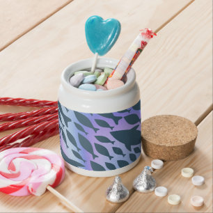 Shadow Fish Shark Whale on gradient galaxy Candy Jar