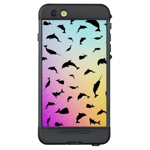 shadow fish shark whale on gradient ocean LifeProof NÜÜD iPhone 6s plus case